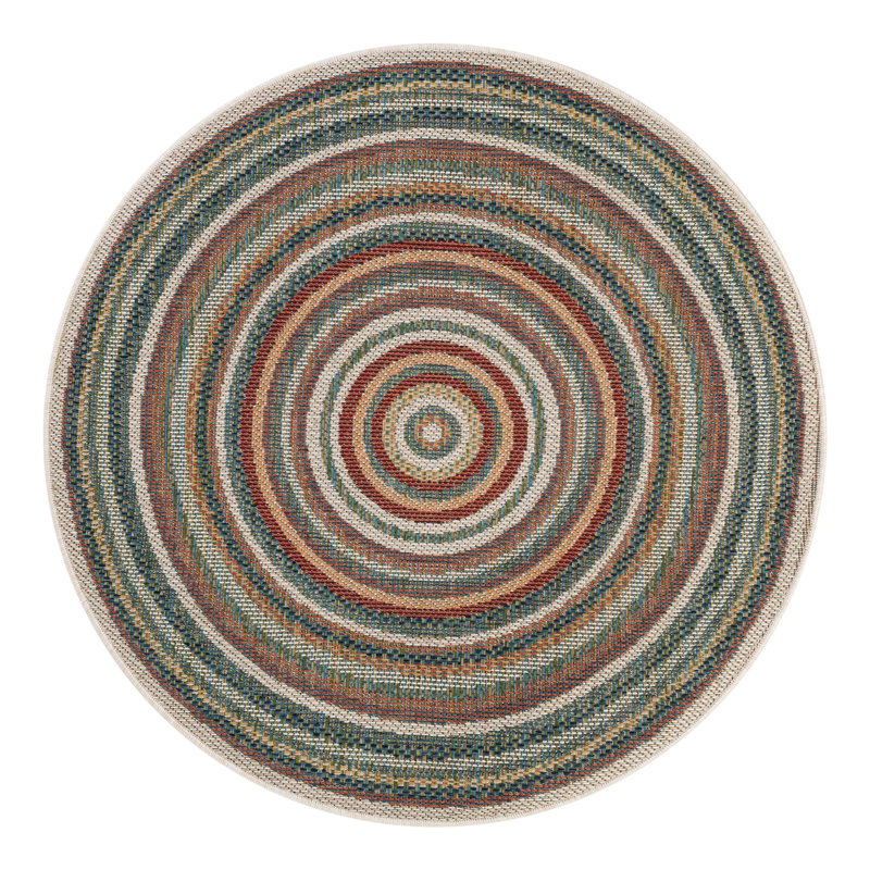 Lucidia Geometric Indoor / Outdoor Rug , Round 12'