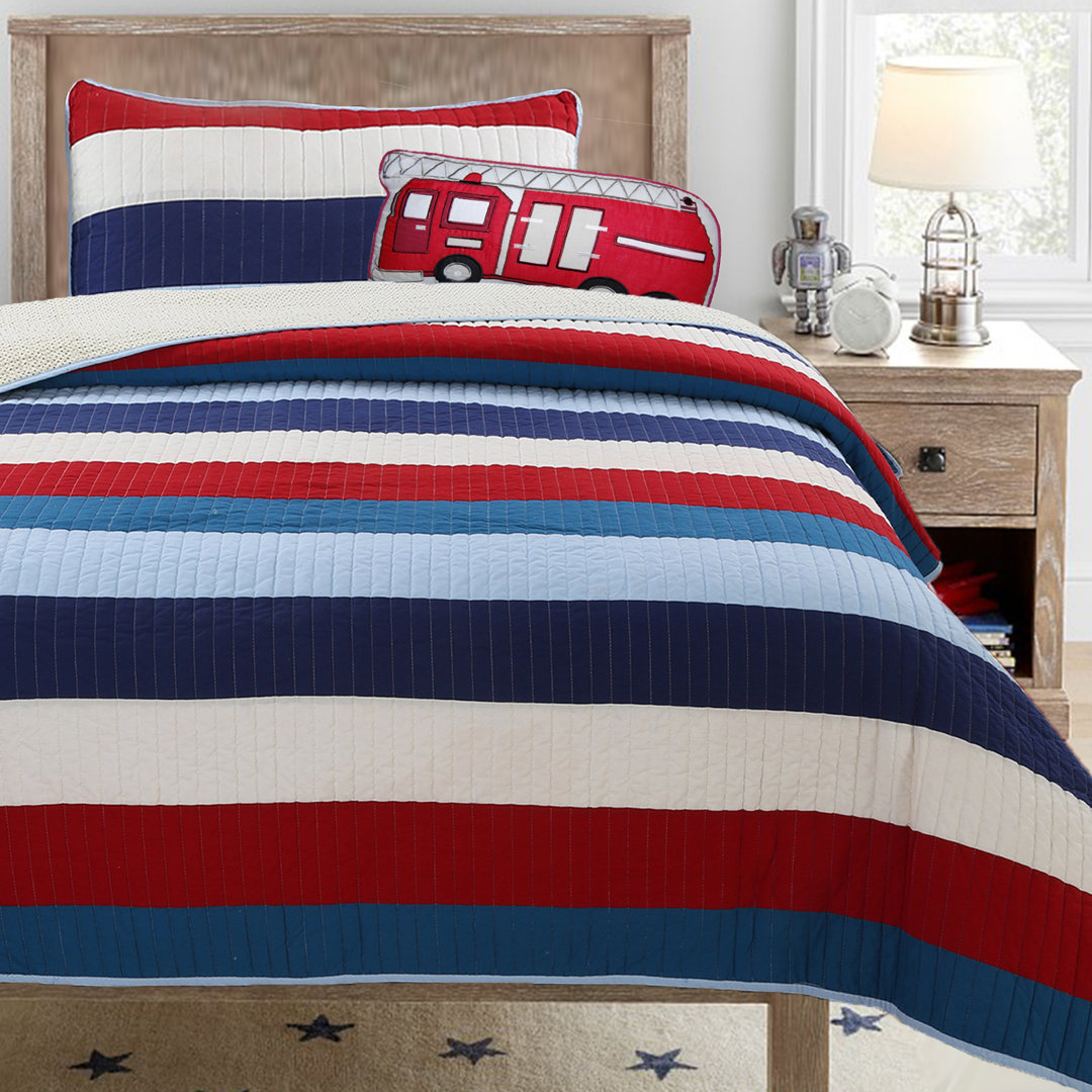 Williamsburg 180 TC Reversible Quilt Set Cozy Line Home Fashion Mattress 