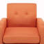 Chaise de salon avec repose-pieds, fauteuil de lecture capitonné avec pieds en bois massif-1134174235