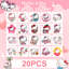 Hello Kitty, 20 feuilles d'autocollants Hello Kitty