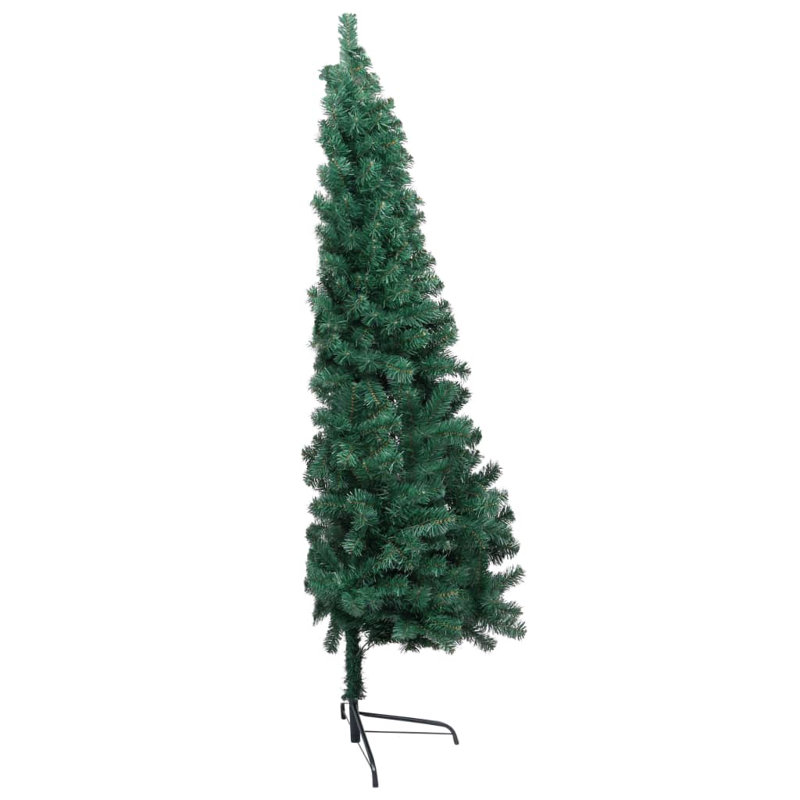 Artificial Half Christmas Tree with LEDs&Ball, 6.89ft H