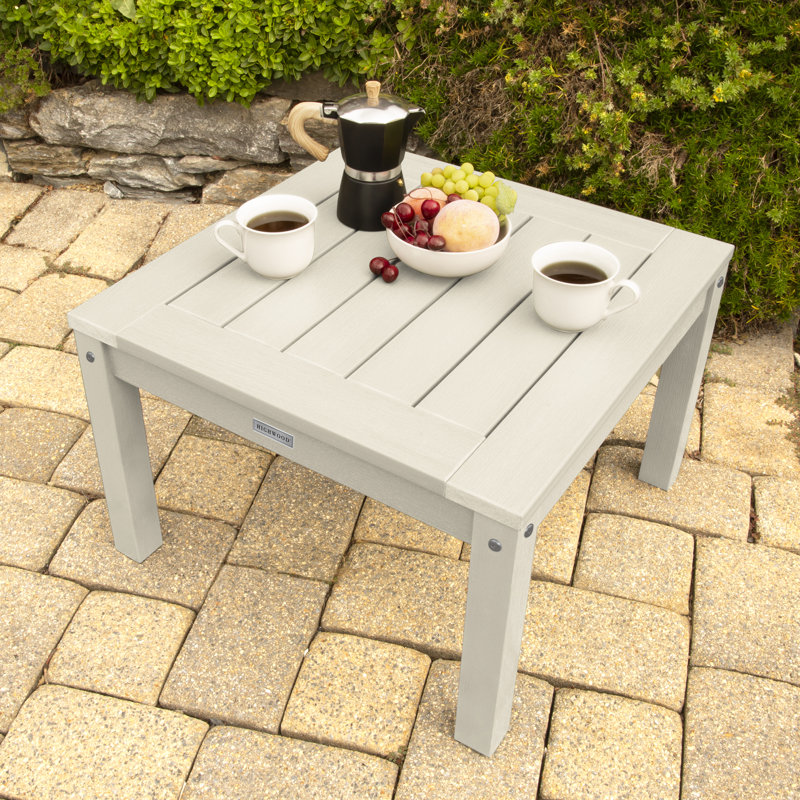 Arbnora Outdoor Side Table , 24'' in. W 24'' in. D, Whitewash