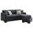 Storia Sleeper Sectional Chaise Sofa, 4 Pillows, 84 Inch-109427303
