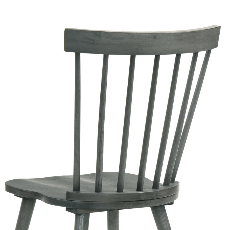 Ensemble de 2 pièces pour chaise de salle à manger rustique moderne de style campagnard au design rétro, facile à assembler