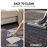 Allyne Geometric Tufted Blue/Cream/Gray Non-Slip Rubberback Area Rug-2045413819