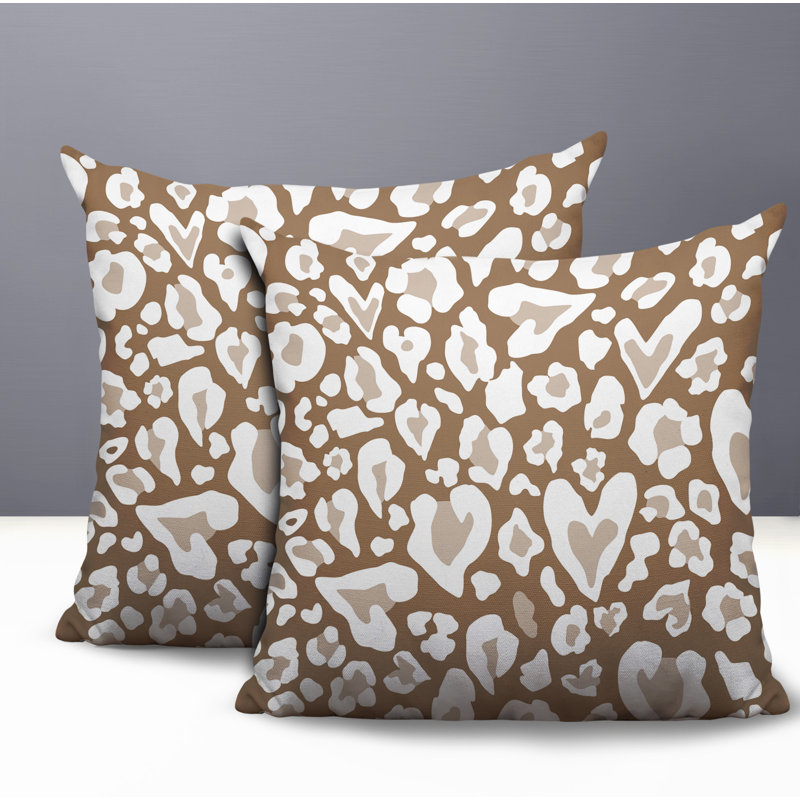 Oreiller réversible Bobbi, 16x16, Beige