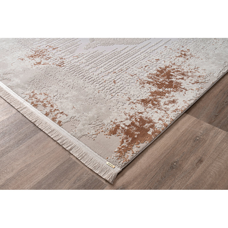 Tapis en coton Teresia, Tapis de couloir 3 pi 3 po x 10 pi