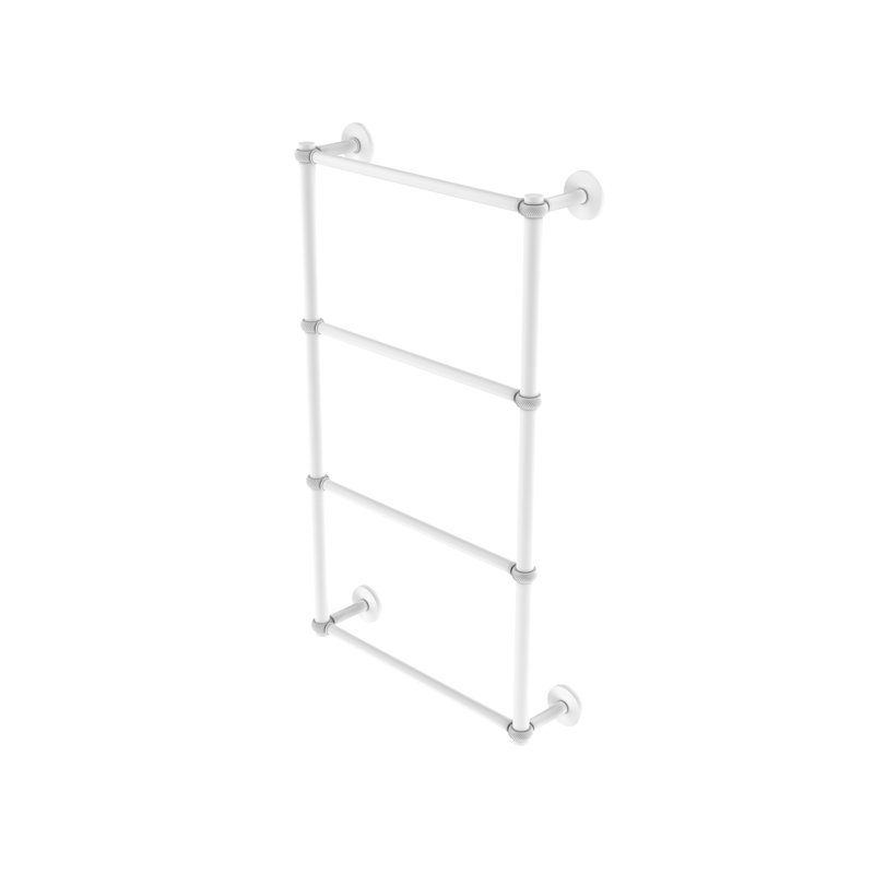 Barre à serviettes murale Dalston, Blanc mat, H 34 po x l 24 po x P 5 po