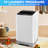 Homdox 2.1 cu. ft. High Efficiency Portable Automatic Washer with Drain Pump for Apartment, Home, Dorms, Rv