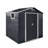 7X4.3Ft Metal Garden Sheds Outdoor Storage Sheds Coal Grey With Window-126835565