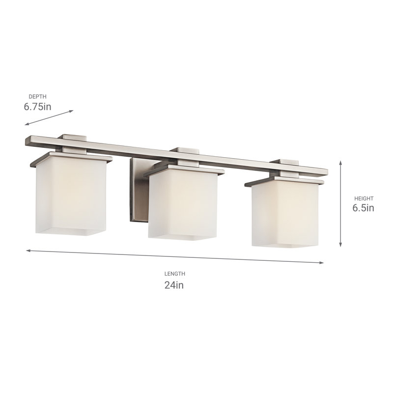 Hardiman 3 - Light Vanity Light, Antique Pewter