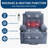 37.4" Oversized Manual Recliner with Heat and Massage, Swivel Rocker Chair with  USB Ports Cup Holders,-1630171474
