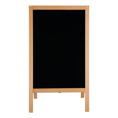 Porte-affiche publicitaire en craie de bois