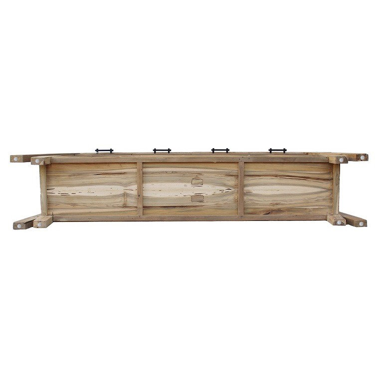 Rustic Recycled Teak Console Table, 31" H x 59" W x 16" D