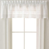 Ketcham Cotton Blend Tailored 58'' W Window Valance in White