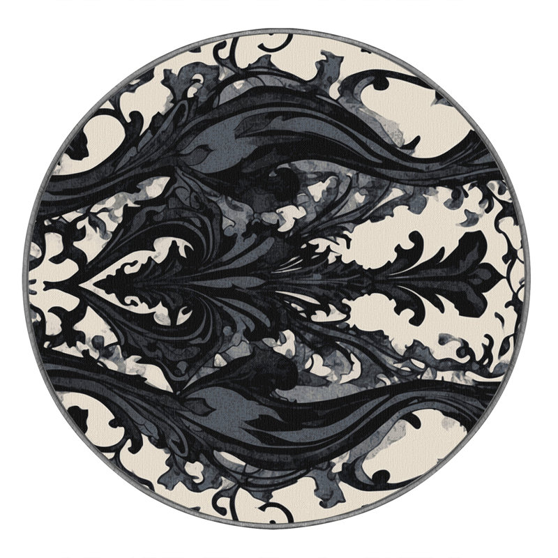Dusky Charm Rug, Round 5'