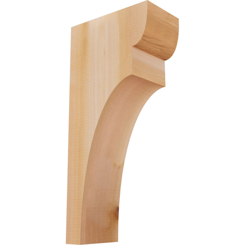Yorktown Corbel, H 22 po x l 5,5 po x P 10 po, Cèdre rouge, Lisse
