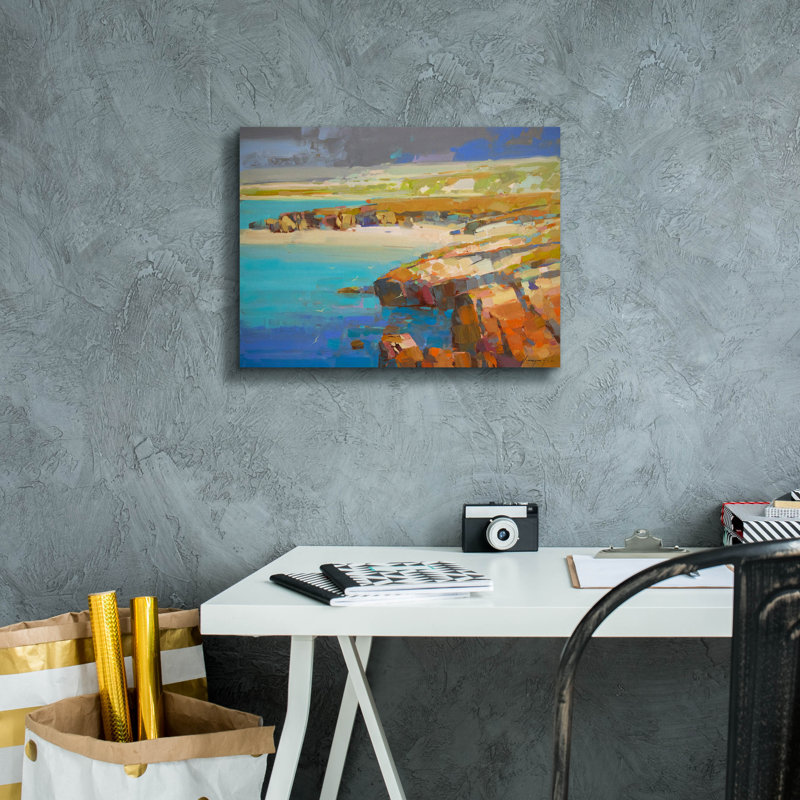 «Ocean Side» par Vahe Yeremyan, art mural sur toile, H 12 po x l 16 po x P 0,75 po