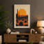 Desert at Sunset Rustic - Wrapped Canvas-1384137348-1384137363