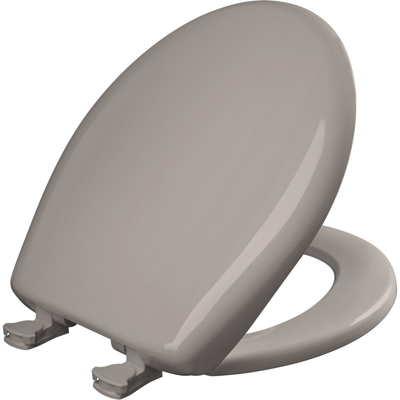 Round Toilet Seat and Lid, Light Mink