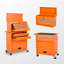 Coffre à outils, armoire de rangement à outils à 8 tiroirs avec coffre à outils amovible 2 en 1, doublure, roues verrouillables, crochets latéraux, chariot à outils en métal pour le garage