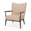  Fauteuil à oreilles beige Boucle