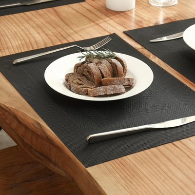Frame Placemats Set Of 8 Heat Resistant Non Slip Place Mats For Dining Table Washable Durable PVC Vinyl Woven Table Mats