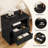 Farmhouse Nightstand with Storage Drawers, Bedside Table with Open Shelf for Bedroom-1402520132-1391562675