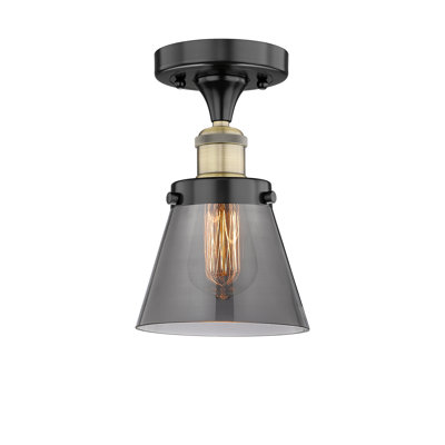 Cone 1 Light Semi-Flush Mount