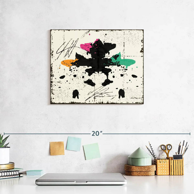 Impression sur toile Rorschach, H 8 po x l 10 po x P 1 po