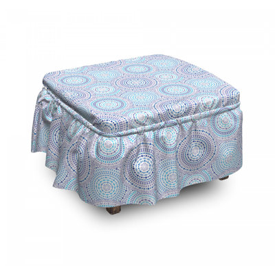 Housse pour de soleil cercles et points repose-pieds