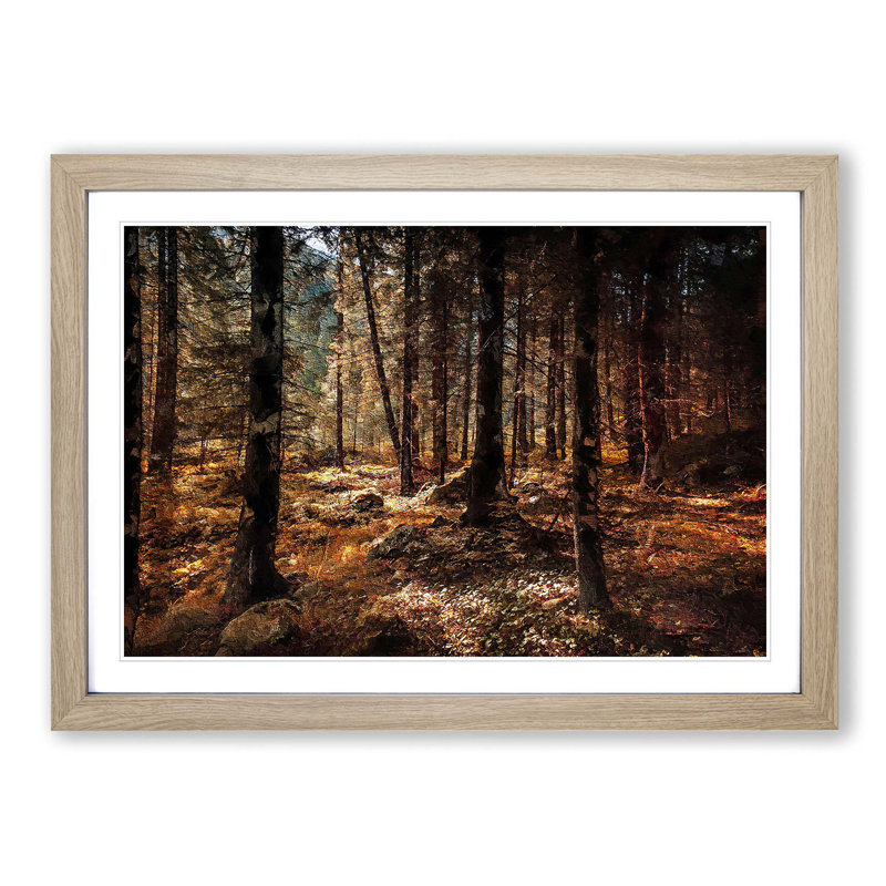 Within the Woods - Picture Frame Painting Print, 36cm H x 48cm W x 2cm D, Oak Framed