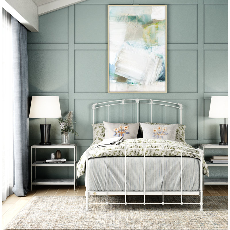 162 Cottage Bed | Complete Standard, Matte White, Queen