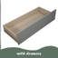 Lit plateforme simple avec deux tiroirs-1328462838