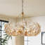 12-Light Dimmable Flower Crystal Chandelier