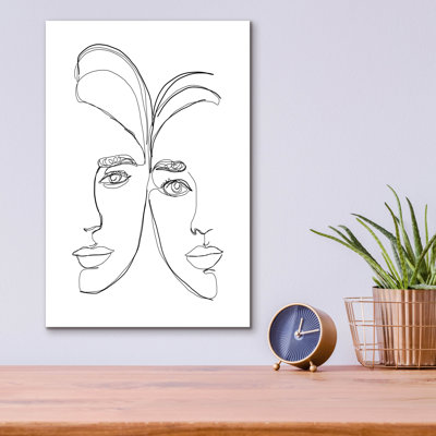 «Linear Couple Women Portrait» par Sabrina Balbuena