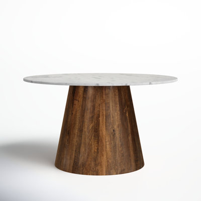 Tamia 48" Round Marble Dining Table