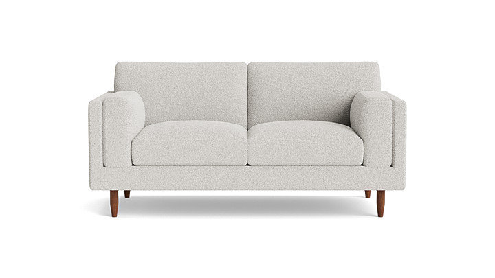 Skinny Fat Loveseat (70"), Performance Velvet - Denim, 70" W