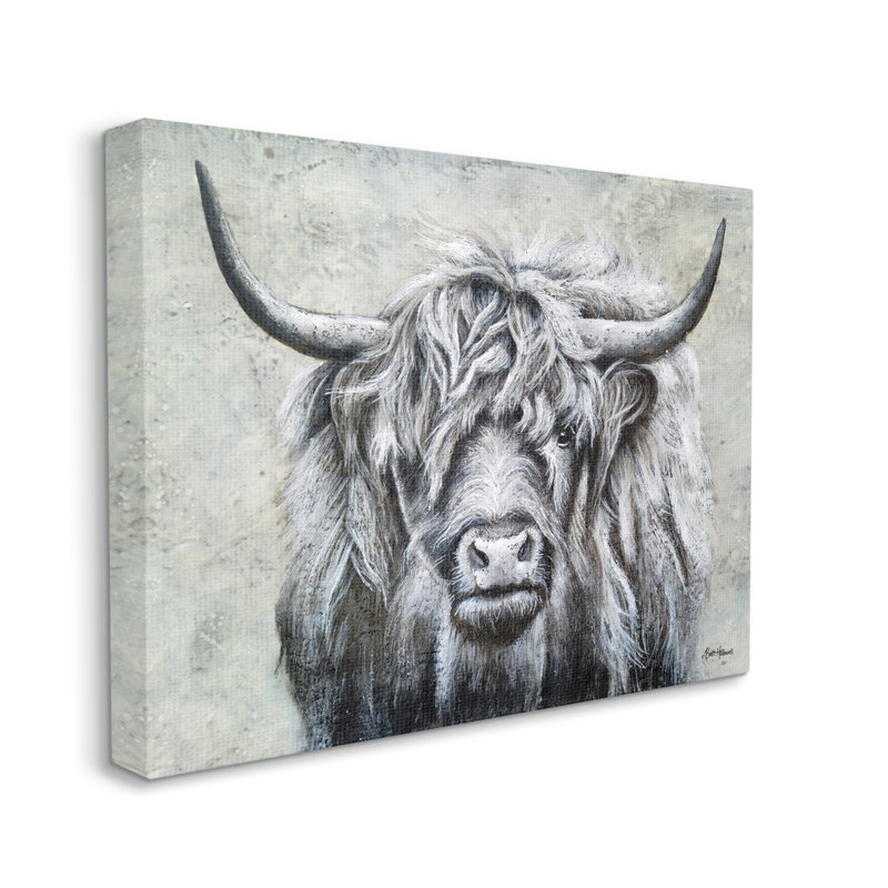 Impression sur toile tendue, "Highland" par Britt Hallowell, H 16 po x l 20 po x P 1,5 po