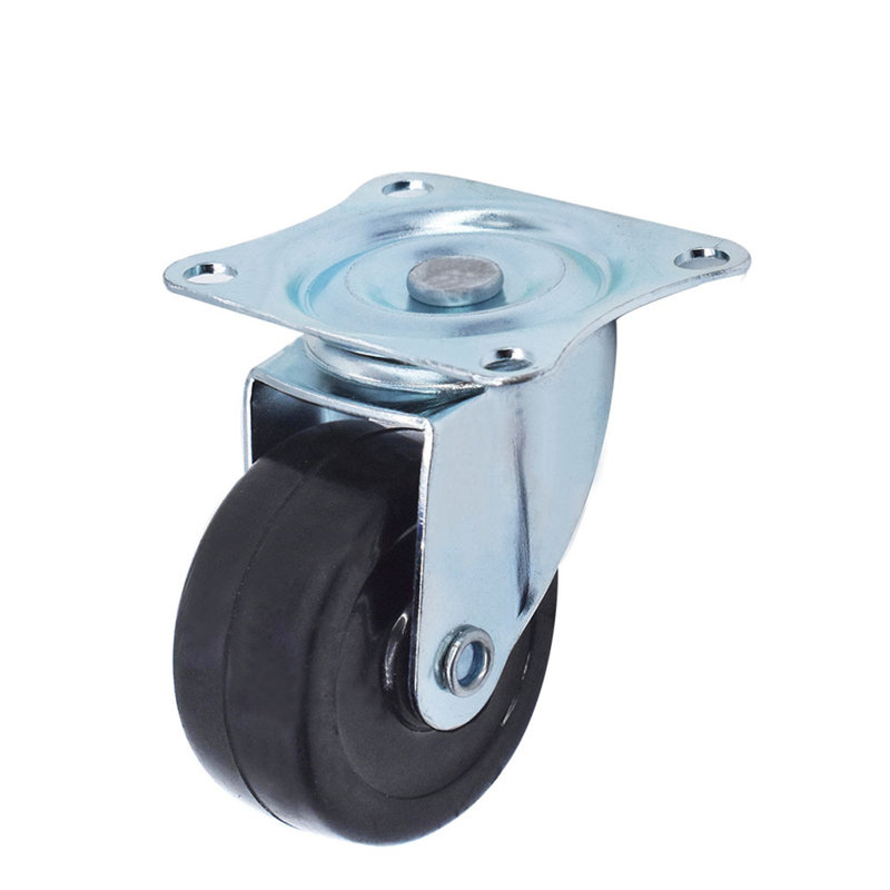 Heavy Duty Swivel Caster Wheels 24 Pack 2 Inch Rubber Base With Top Plate & Bearing