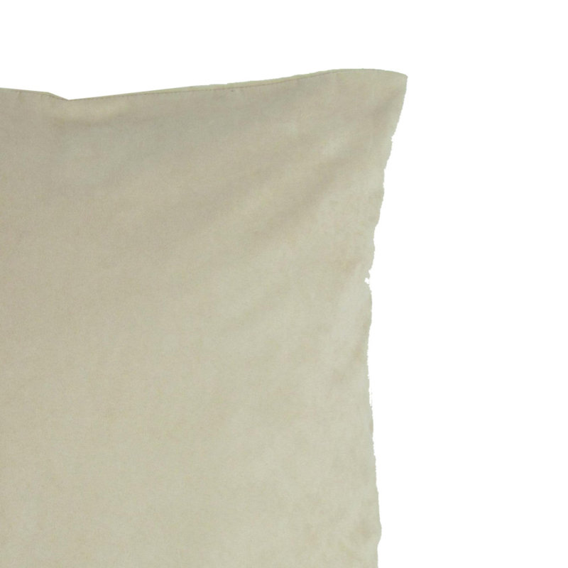 Housse et insert de coussin carré en similicuir, Brun