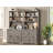 2-Drawer Filing Cabinet, Farmhouse Wood Tall File Cabinet for Home Office with Storage Shelves, Fits Letter/Legal/A4 Size, Lateral File Cabinet with Bookshelf, Gray-579566814