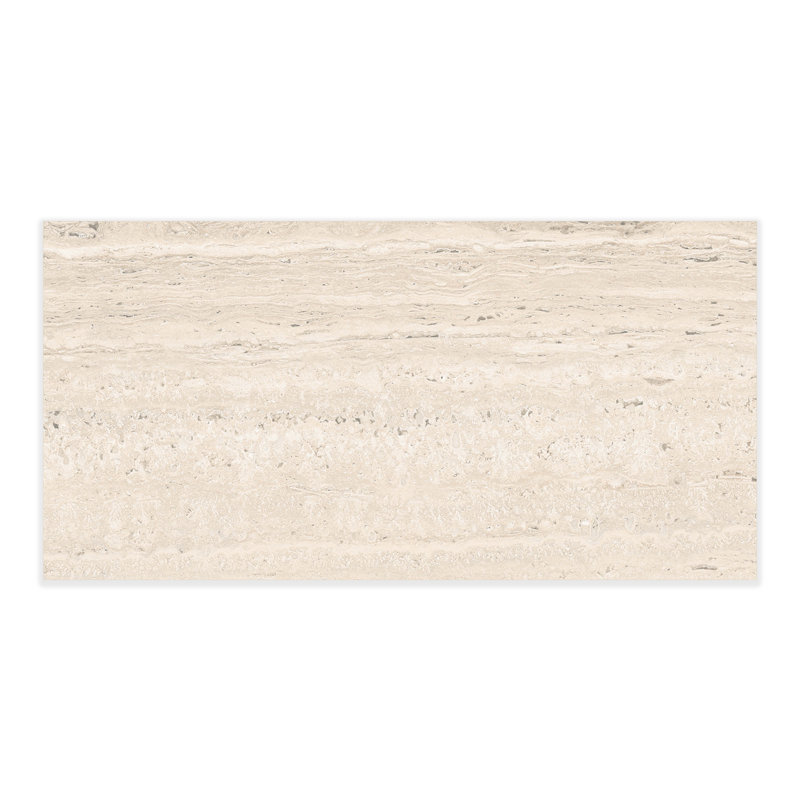 Colosseum Matte 12x24 Porcelain Floor & Wall Travertine Look Tile (15.5 Sq. Ft./Case), Ivory