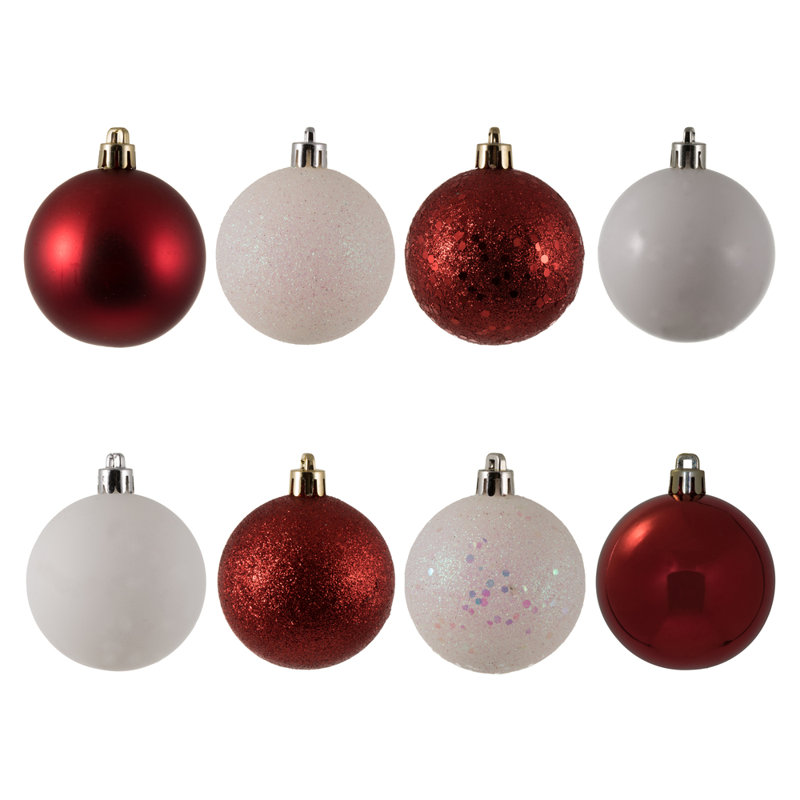 Babiole incassable, H 2,4 po x l 2,4 po x P 2,4 po, Rouge / Blanc, 24