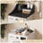 2-Layer Single Washer Dryer Countertop ，Laundry Countertop with Storage Shelf-121886771