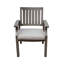 Chaise de salle à manger d'extérieur avec coussin (ensemble de 2)