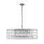 12-Light Round Chandelier with Sparkling Crystal Accents