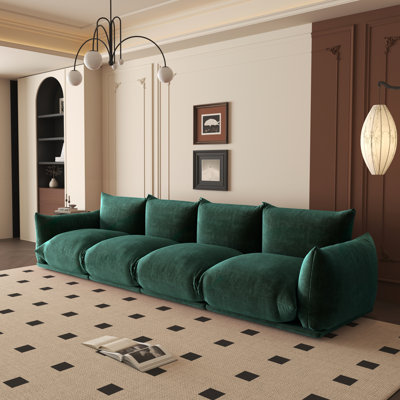 Canapé modulaire en tissu 4 places Minarik