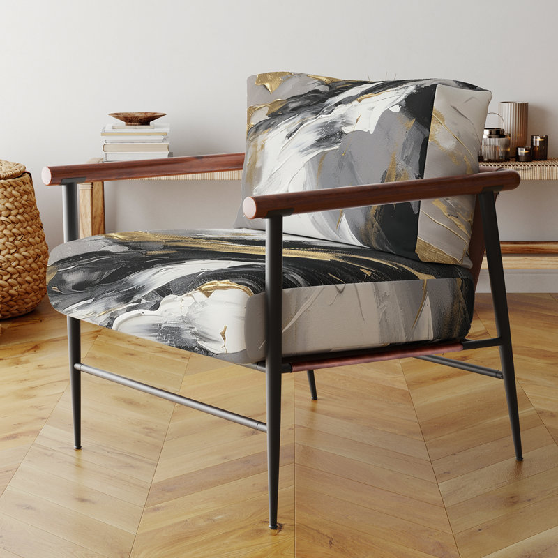 Fauteuil d'appoint rembourré Mystery Awakening, Noir, noir, noir, noir