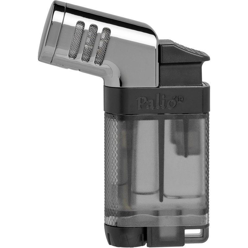 Palió Pistola Angled Double-Jet Flame Lighter, Black